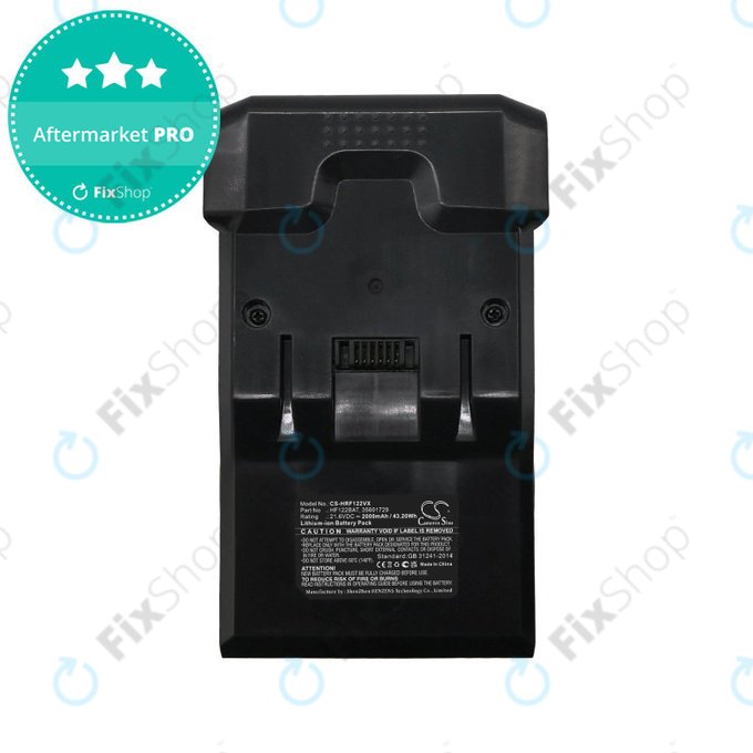 Bateria do Hoover H Free, HF122, 2000mAh, Li-Ion, 21.6V, HF122BAT, HQ