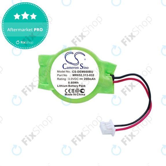 Bateria zapasowa do Dell Latitude E6320, 200mAh, Lithium, 3V, 077-A00, HQ