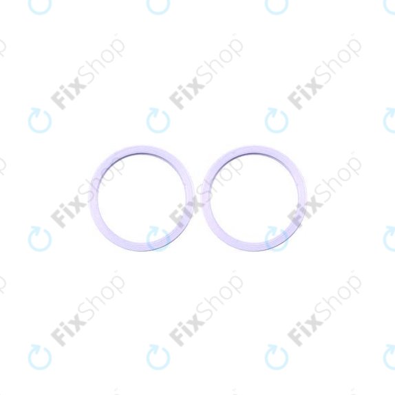 Oslona obiektywu tylnej kamery do iPhone 11, 12, 12 Mini, Fioletowy, Purple, 2szt