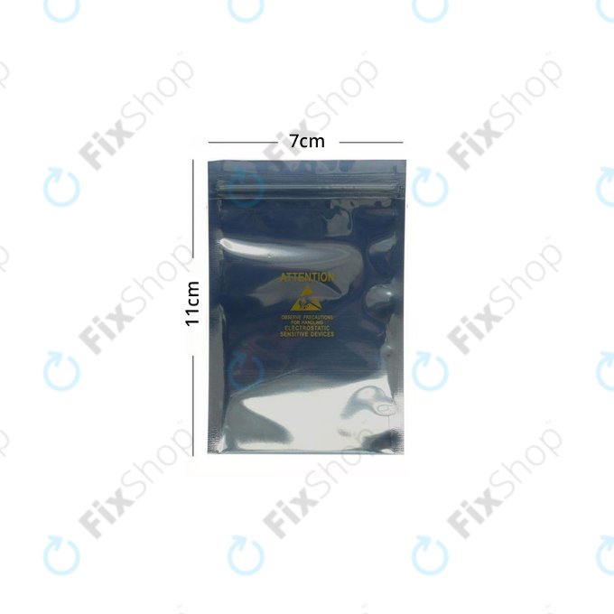 Antystatyczna torebka strunowa ESD (Print), 7x11 cm, 50szt