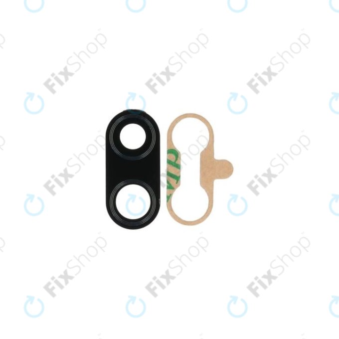 Szklo obiektywu tylnej kamery do Xiaomi Redmi Note 7, Czarny, Black