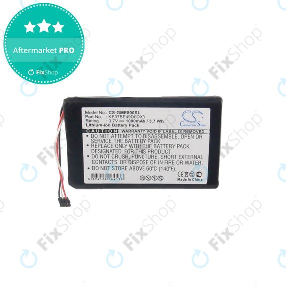 Bateria do Garmin Edge 800, 810, KE37BE49D0DX3, 1000mAh, HQ
