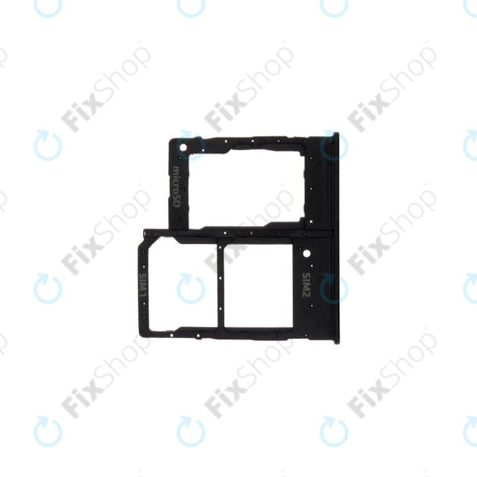 Tacka SIM do Samsung A20e A202F, GH98-44377A, Czarny, Black, Genuine Service Pack