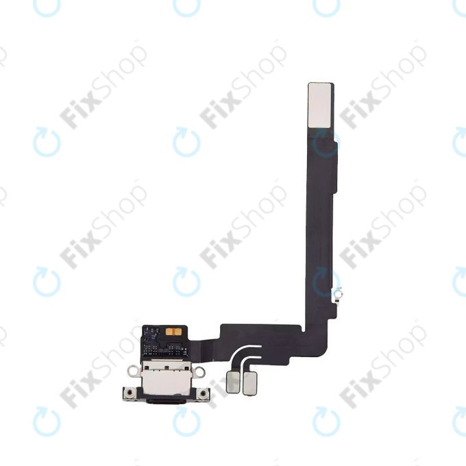 Złącze ładowania z taśmą flex do iPhone 16 Pro Max, Black Titanium