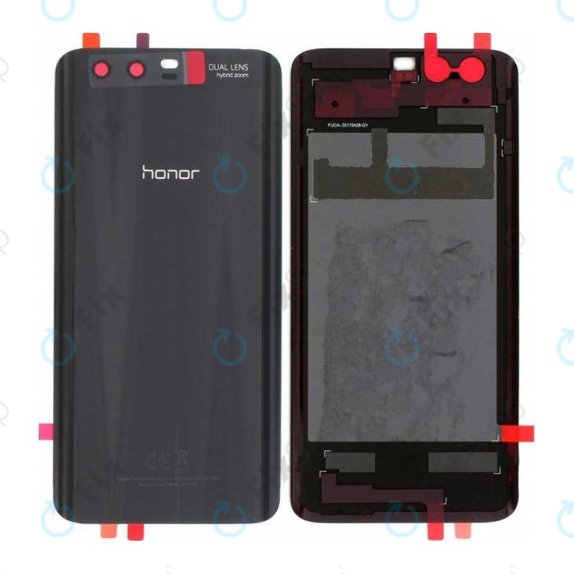 Tylna pokrywa baterii do Huawei Honor 9, 02351LGH, Czarny, Black, Genuine Service Pack