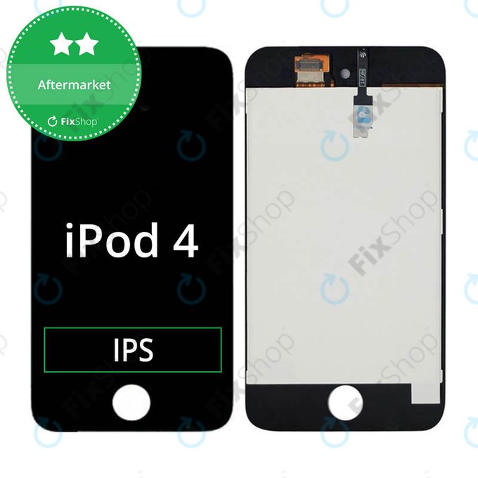 Wyświetlacz LCD dla iPod Touch (4th Gen), Black, Ekran dotykowy z ramką