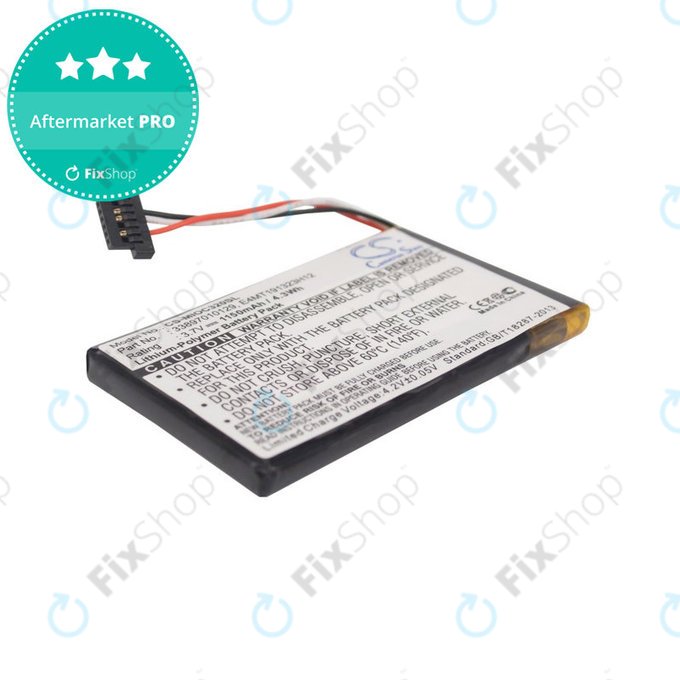 Bateria do Mitac Mio C320, C520, C520t, C720, C810, BP-LX1320/11-B0001 SN, Li-Polymer, 3.7V, 1150mAh, HQ