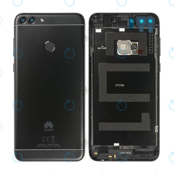 Tylna pokrywa baterii z czytnikiem linii papilarnych do Huawei P Smart FIG-L31, 02352NCC, 02351TEF, Black, Genuine Service Pack
