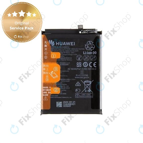 Bateria do Huawei P Smart (2021), HB526488EEW, 5000mAh, 24023342, Genuine Service Pack