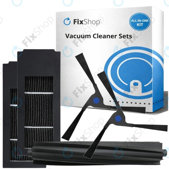 Zestaw części zamiennych do Ecovacs Deebot X2 Omni (1x Główna szczotka, 2x Filtr, 2x Szczotka boczna)