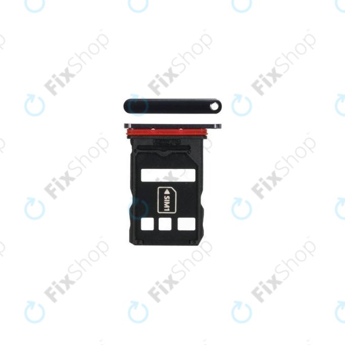 Tacka SIM do Huawei P40, 51661QTR, Czarny, Black, Genuine Service Pack