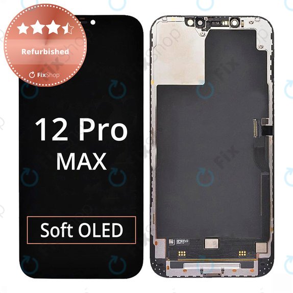 Wyświetlacz dla iPhone 12 Pro Max, Ekran dotykowy z ramką, Refurbished