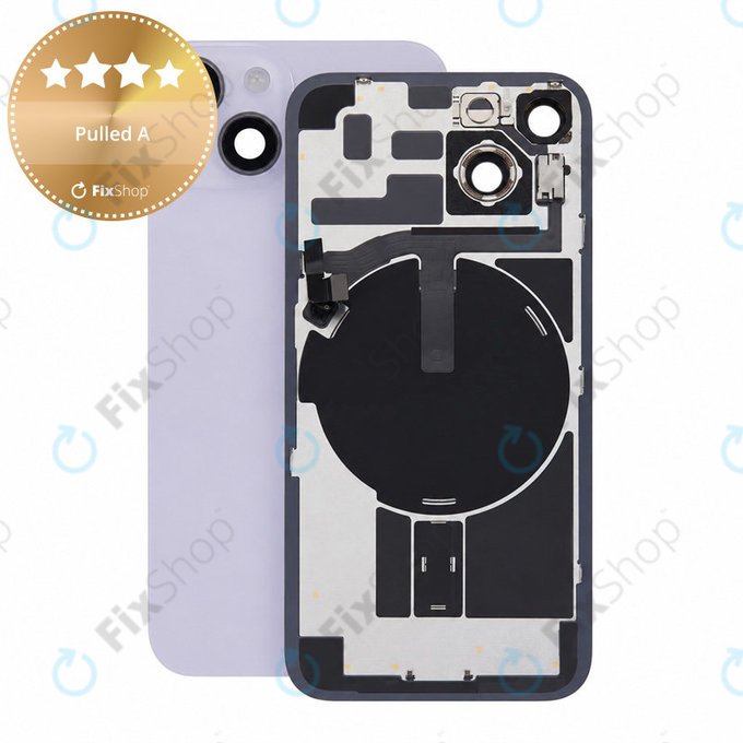 Szkło tylnej obudowy do iPhone 14, Purple, Pulled A