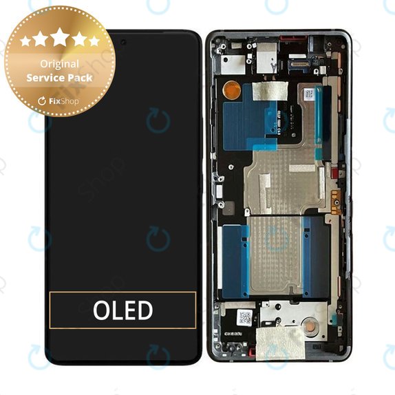 Wyświetlacz do Asus Zenfone 11 Ultra, Ekran dotykowy z ramką, B90AI00N1-R20010, Eternal Black, Genuine Service Pack