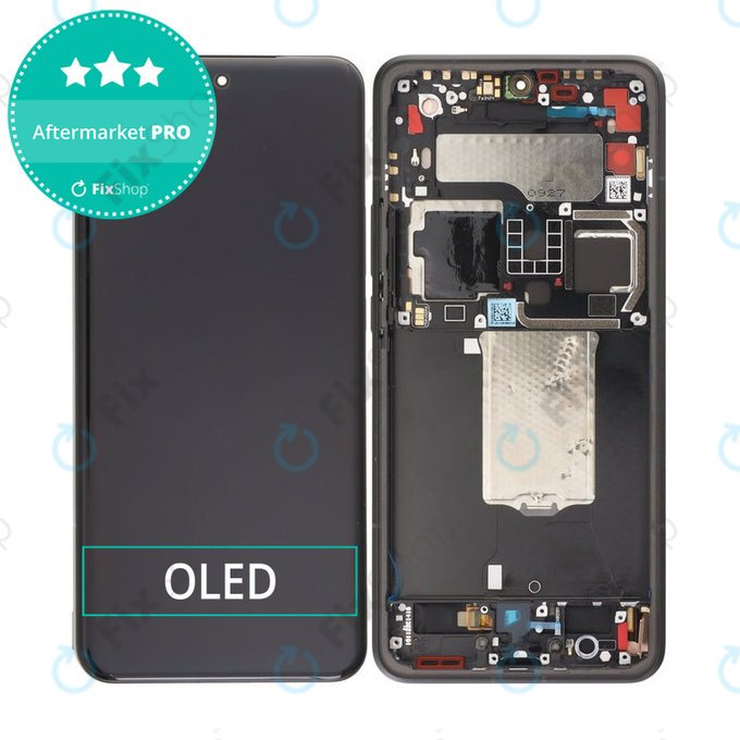 Wyświetlacz OLED do Xiaomi 15 Ultra 5G, Ekran dotykowy z ramką, Czarny, Black
