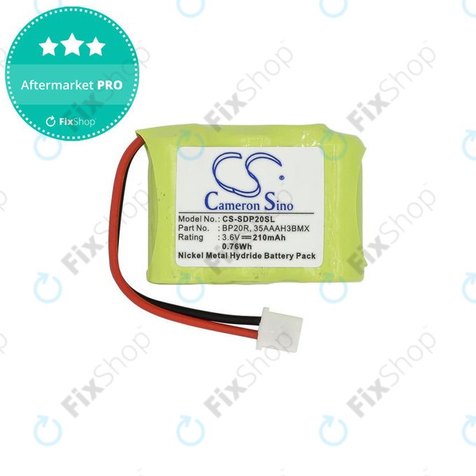 Bateria do Dogtra Receiver, Collar, 210mAh, Ni-MH, 3.6V, BP20R, HQ