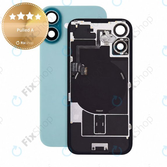 Szkło tylnej obudowy do iPhone 16, Teal, Pulled A