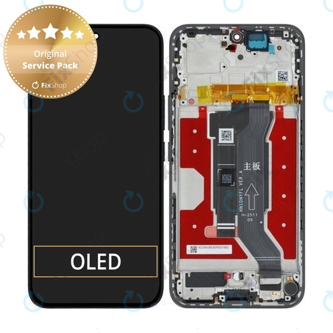 Wyświetlacz do Honor 400, Ekran dotykowy z ramką, Midnight Black, 0235APNR, Genuine Service Pack