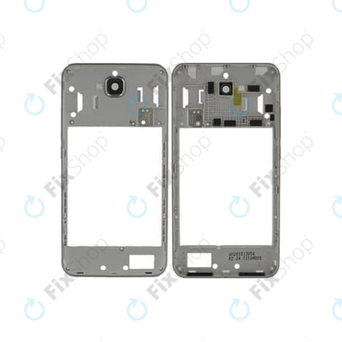 Ramka srodkowa do Huawei Y6 Pro, 97070LER, Szary, Gray, Genuine Service Pack