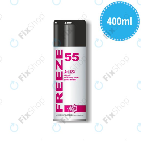 Freeze Spray -55°C (Flamable, Non Conductive), 400ml, Freeze 55