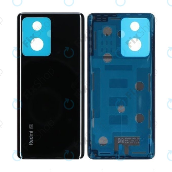 Tylna pokrywa baterii do Xiaomi Redmi Note 12 Pro+ 5G, 1610111000836B, Midnight Black, Genuine Service Pack