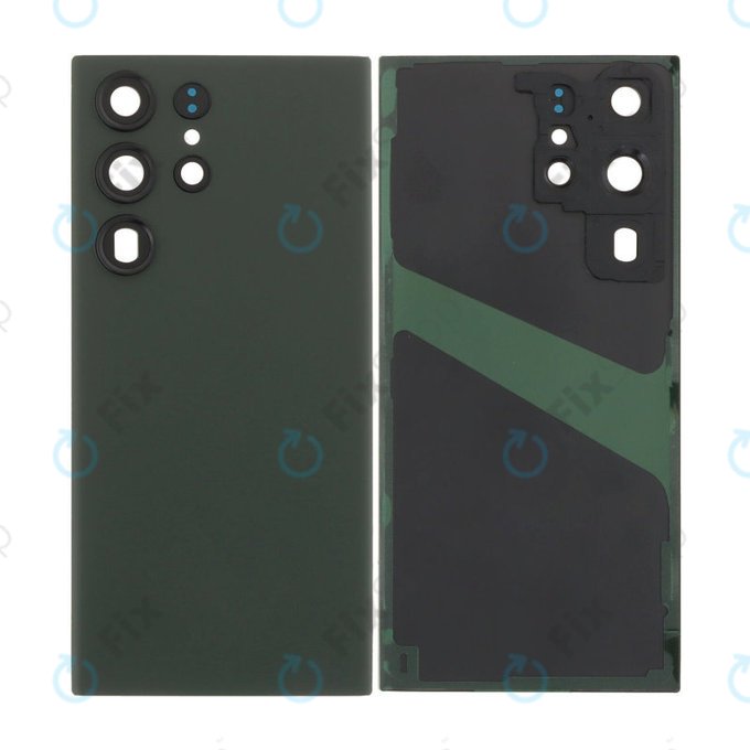 Tylna pokrywa baterii z kompletnym montażem do Samsung S23 Ultra S918B, Zielony, Green