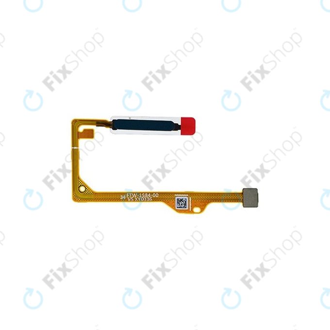 Czujnik linii papilarnych z taśmą flex do Huawei P Smart (2021), 23100614, Crush Green, Genuine Service Pack