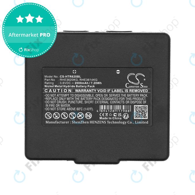 Bateria do Hetronic Abitron Mini, 2000mAh, Ni-MH, 3.6V, RHE3620KG, HQ