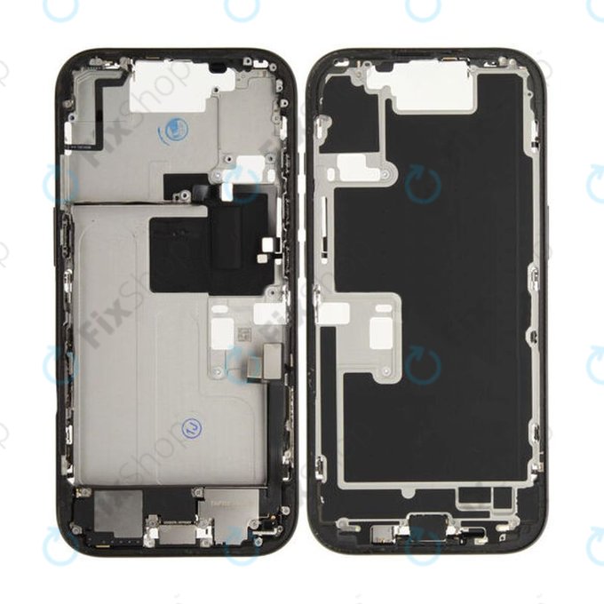 Ramka srodkowa do iPhone 16 Pro, Przyciski zasilania i głośności, Black Titanium