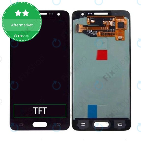 Wyświetlacz do Samsung A3 A300F, Ekran dotykowy bez ramki, Czarny, Black, TFT