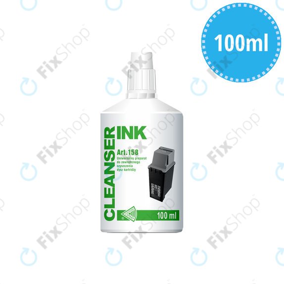 Płyn do czyszczenia kartridży i głowic drukarek, 100ml, Cleanser INK