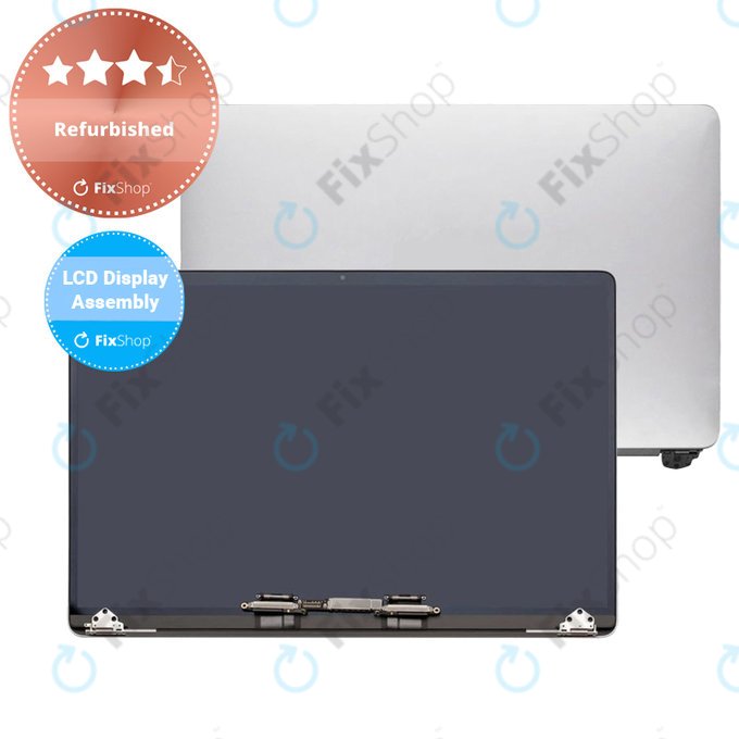 Wyświetlacz z przednim szkłem i obudową do MacBook Pro 16" A2141 (2019), Srebrny, Silver, Refurbished