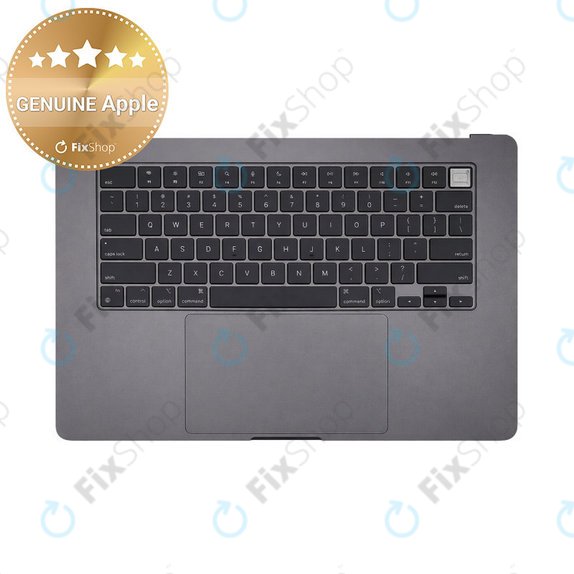Górna rama klawiatury do MacBook Air 15", A3114 (2023), z klawiaturą US i baterią, Space Gray, 661-34895, Genuine Apple