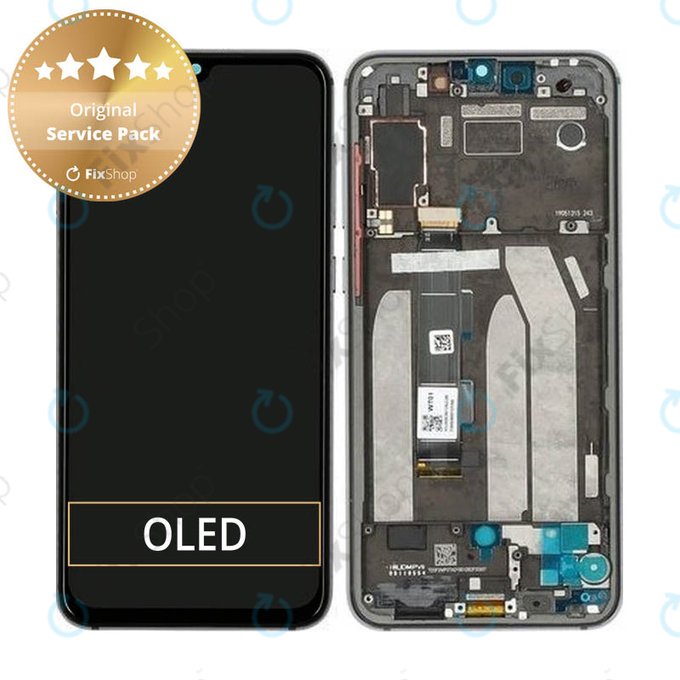 Wyświetlacz do Xiaomi Mi 9 SE, Ekran dotykowy z ramką, 5606101010B6, Czarny, Black, Genuine Service Pack
