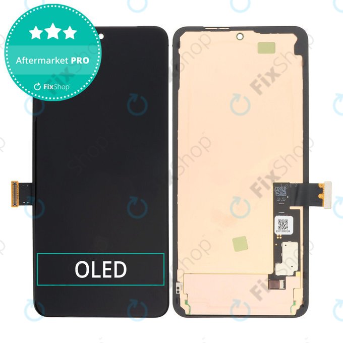 Wyświetlacz OLED do Google Pixel 8 Pro GC3VE, G1MNW, Ekran dotykowy z ramką, Czarny, Black