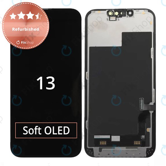 Wyświetlacz dla iPhone 13, Ekran dotykowy z ramką, Refurbished