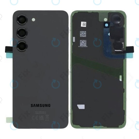 Tylna pokrywa baterii do Samsung S23 S911B, GH82-30393A, Phantom Black, Genuine Service Pack