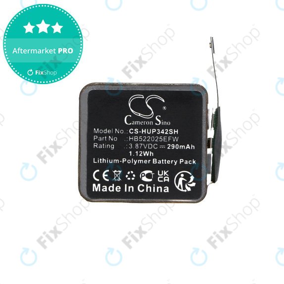 Bateria do Huawei Watch GT3 42mm, Watch GT3 Pro 42mm, 290mAh, Li-Pol, 3.87V, HB522025EFW, HQ
