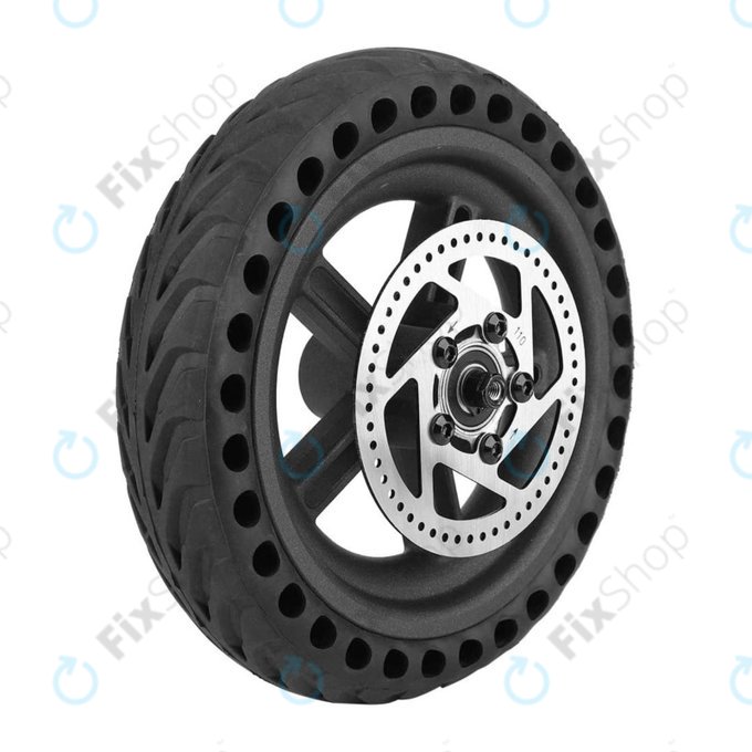 Zestaw tylnego kola i tarcza hamulcowa do Xiaomi Mi Electric Scooter Pro, Pro 2, Czarny, Black