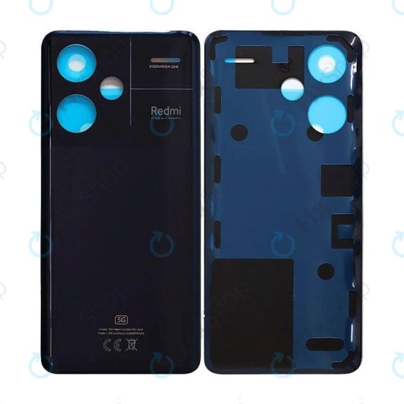 Tylna pokrywa baterii do Xiaomi Redmi Note 13 Pro+, 23090RA98C, 560035N16U00, Midnight Black, Genuine Service Pack