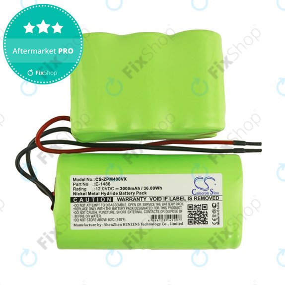 Bateria do Zepter PWC 400 Turbohandy, 3000mAh, Ni-MH, 12V, E-1486, HQ