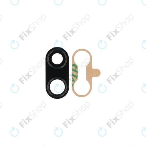 Szklo obiektywu tylnej kamery do Xiaomi Redmi Note 7, Czarny, Black