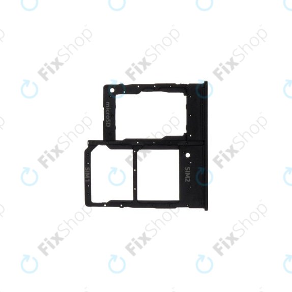 Tacka SIM do Samsung A20e A202F, GH98-44377A, Czarny, Black, Genuine Service Pack