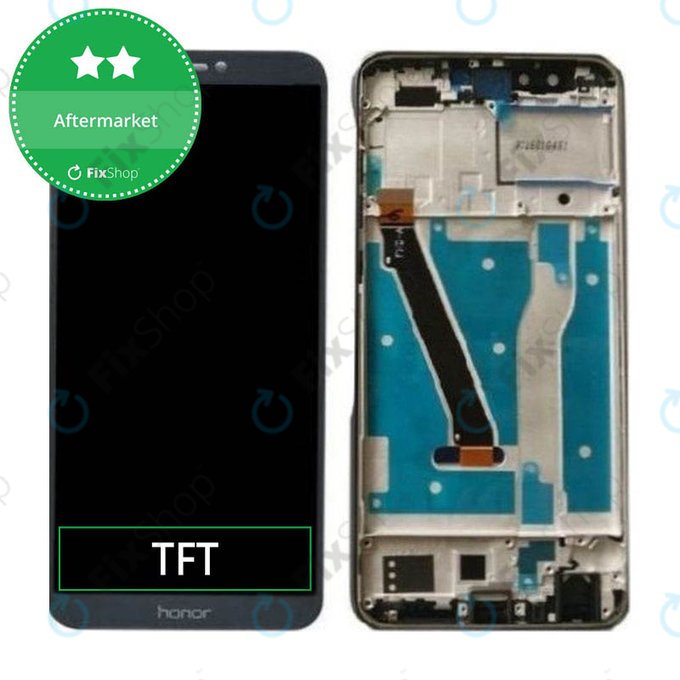 Wyświetlacz do Huawei Honor 9 Lite, Ekran dotykowy z ramką, Glacier Grey, TFT