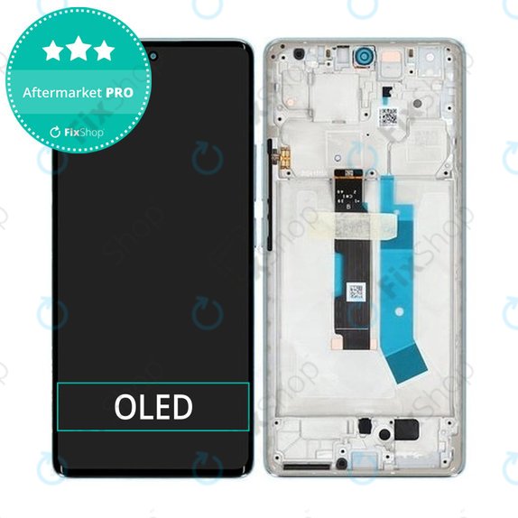 Wyświetlacz OLED do Xiaomi Redmi Note 14 Pro 4G 24116RACCG, Ekran dotykowy z ramką, Ocean Blue