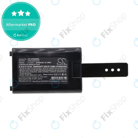 Bateria do Unitech HT680, 2200mAh, Li-Ion, 3.7V, 1400-900005G, HQ