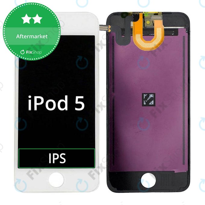 Wyświetlacz LCD dla iPod Touch (5th Gen, 6th Gen, 7th Gen), White, Ekran dotykowy z ramką