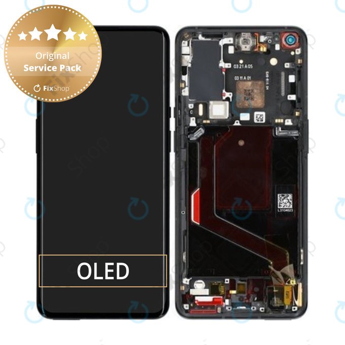 Wyświetlacz do OnePlus 9 Pro, Ekran dotykowy z ramką, 1001100044, Stellar Black, Genuine Service Pack