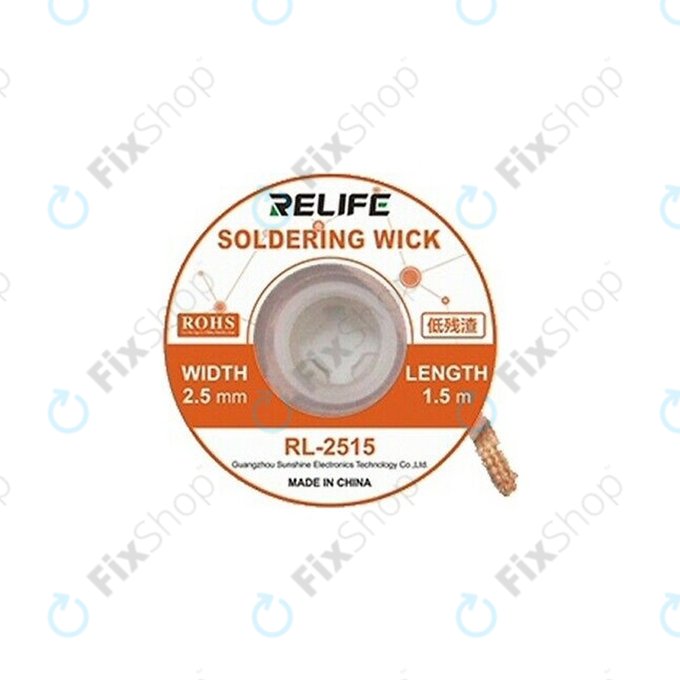 Potezna plecionka do rozlutowywania, 2.5mm, Relife RL-2515