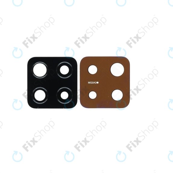 Szklo obiektywu tylnej kamery do Samsung A42 5G A426B, GH64-08249A, Prism Dot Black, Genuine Service Pack